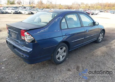 2005 Honda Civic Ex from USA, damaged, VIN 2HGES26765H524256